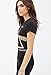 Darceil Women's Black Crewneck Short Sleeve Rock Band Print T Shirt Top