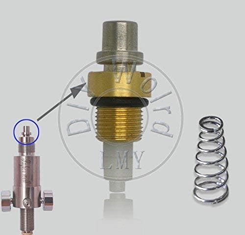 JDMY Constant Pressure Valve Outlet Nipple Exhaust Rod Stem Top Hat SET + Spring for Condor Talon Gunpower Airforce External Diameter 8/9 mm