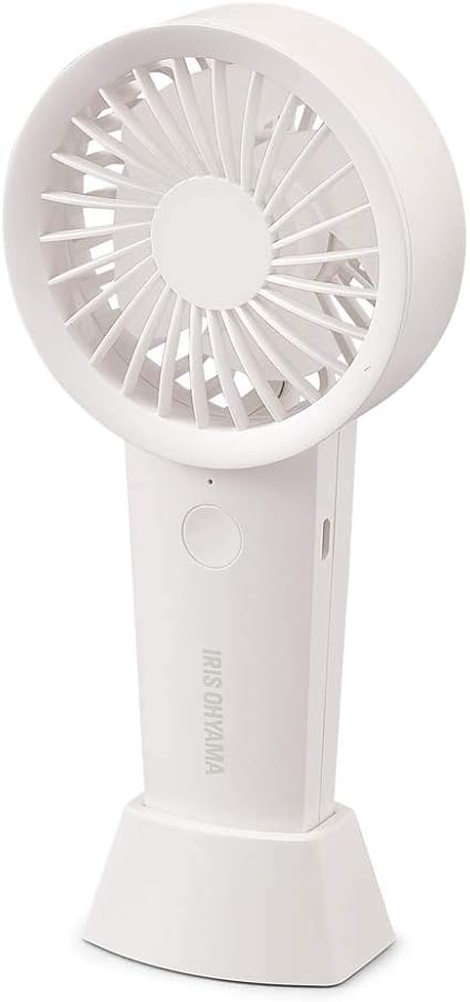 Amazon アイリスオーヤマ 携帯扇風機 ハンディファン Usb給電 乾電池式 卓上扇風機 Khf 02 W バニラ アイリスオーヤマ Iris Ohyama 携帯扇風機 通販