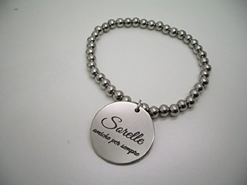 Col Cuore Bracciale Moda Donna In Acciaio Con Frase Sorelle Amiche Per Sempre Amazon It Handmade
