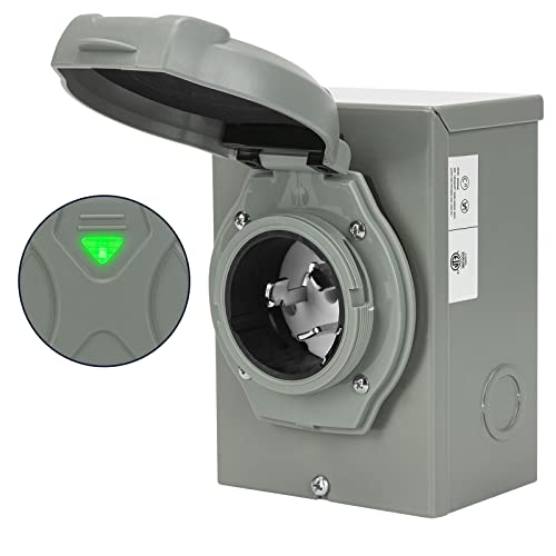 PAULINN 50 Amp Generator Power Inlet Box NEMA 3R Power Inlet Box125/