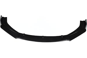 Bumper Lip, Universal Front Bumper Lip Spoiler Splitter Kit 3 Pieces Gloss Black for Car Vehicle Body Styling and Enhancement