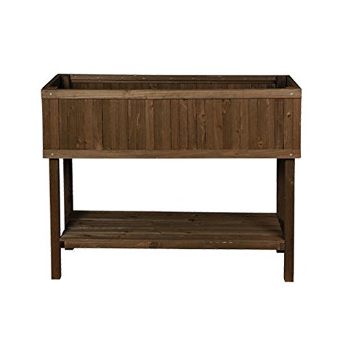 Herstera Mesa Cultivo huerto Urbano Madera marrón 104 x 40 x 80 cm ...