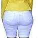 iLUGU Women Elastic Destroyed Hole Leggings Short high Waisted Jeans Pants Denim Shorts Ripped Jeans