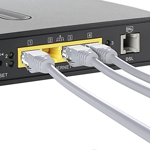 Mr. Tronic 50m Cat 6 Ethernet Cable Bulk Cabel, Cat 6 High Speed LAN Network Cable for Fast Internet Connection 1Gbps - 250MHz AWG24 Bulk | UTP CCA (50 Meters, Grey)