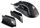 Corsair CH-9302111-NA GLAIVE RGB Gaming Mouse, Backlit LED, 16000 DPI, Optical, Aluminum