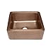 Sinkology K1A-1209HA Monet Farmhouse Apron Front Handmade Single Bowl Kitchen Sink, 25