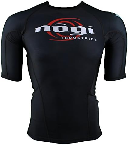 Nogi Velox Classic Shortsleeve Rashguard - Black-Small