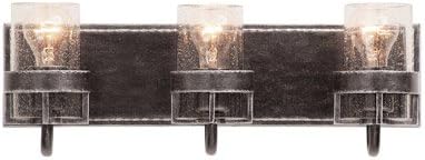 Kalco2893VI Bexley 3-Light Bath, Vintage Iron Finish