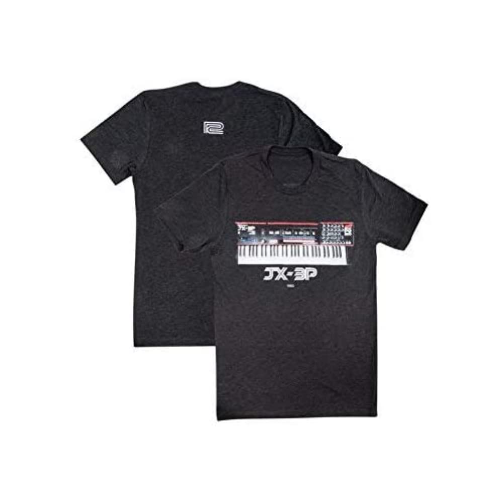 ROLAND Authentic JX-3P Crew Tshirt, Grey, Size: Large