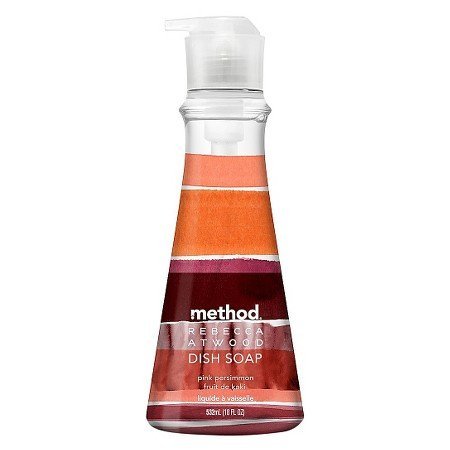 Method Dish Soap Pump - 18 ounce - Rebecca Atwood Limited Edition Design Collaboration - Pink Persimmon