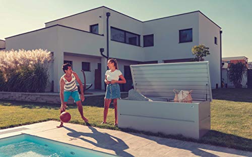 ILESTO Benjamin Auflagenbox/Garten Kissenbox Wetterfest Gartenkiste 783 Liter, Metall Auflagenbox verstärktem Deckel… – Bild 6