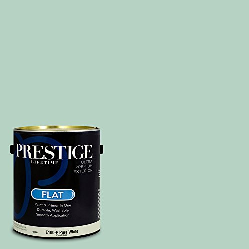 Prestige Paints Prestige Paints Exterior Paint And Primer In One 1 Gallon Flat Comparable Match Of Benjamin Moore Let It Rain From Amazon Shefinds