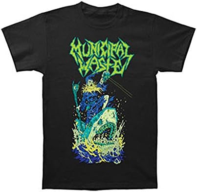 Municipal Waste Men's Zombie Shark T-Shirt Black