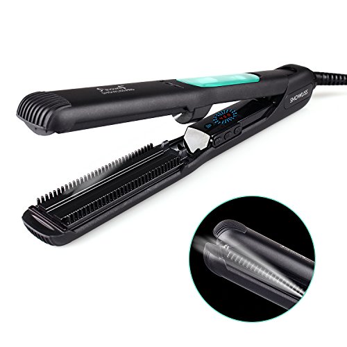 Flat Iron, Steam Hair Straightener, Hair Flat Iron Straightener with STEAM Technology & 5D heating Teeth