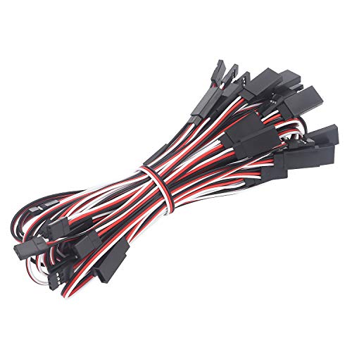 Favordrory 30 Pieces 3-Pin Extension Cable Cord Male to Female Lead Wire Connectors for Servo Extension Connection Control Board Remote Control Parts, 5 Sizes - Thumbnail 6