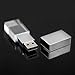 LANYOS 16GB New Crystal Transparent Rectangle Genuine USB Flash Drive 3.0 Wedding Gift Pendrive,Silver ¡­