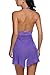 Avidlove Halter Lace Babydoll Lingerie Chemise See-through Irregular Length Dress