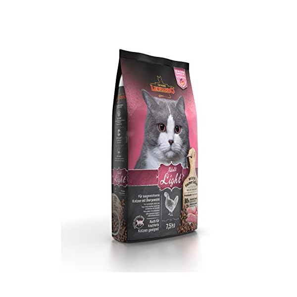 Leonardo, croccantini Adult Light, per gatti, sacco da 7,5 kg [etichetta in lingua italiana non garantita]