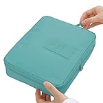 SNEER [2-PACK] Travel Storage Bag Waterproof Underwear Finishing Kit Travel Suitcases Cosmetic Makeup Bags #LightBlue