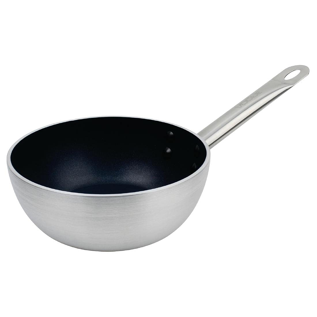 Vogue Non-Stick Flared Saute Pan 20 cm/800 ml, Aluminium, Induction Compatible Frying Pan, Suitable for All Heat Sources, Oven Safe, Even Heat Distribution, CB903