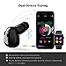 Mini Bluetooth Earbud, Ture Invisible Wireless Earphone V4.2, IPX4 Sweatproof 8-Hr Talking Time Car Bluetooth Headset with HD Mic & Charging Case for iPhone iPad Samsung Android Devices (One PCS)