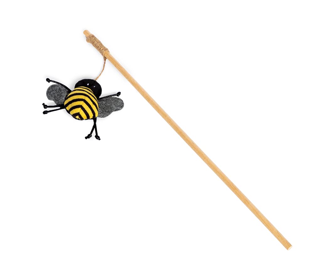 Fatface Bumble Bee Chase Stick for Cat/Kittens and Dogs/Puppies