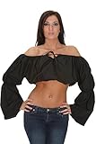 SC88525B Bellydance Gypsy Renaissance Crop Chemise Peasant Wench Costume