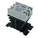 TinaWood SSR-25 DD Solid State Relay + Heatsink DC-DC 25A 3-32V DC/5-200V DC SSR-25DD (DC to DC 25A)