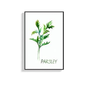 Framed Canvas Wall Art for Living Room, Bedroom Parsley Canvas Prints for Home Decoration Ready to Hang - 16x24 inches