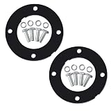 Deck Spindle Reinforcement Ring with Bolts for John Deere Mower D100 D110 D120 D130 D140 D160 L100 L110 L120 L130 LA105 LA165 X110 X120 X140, 3/16" Plate Steel Mower Deck Repair Ring Parts 2 Sets