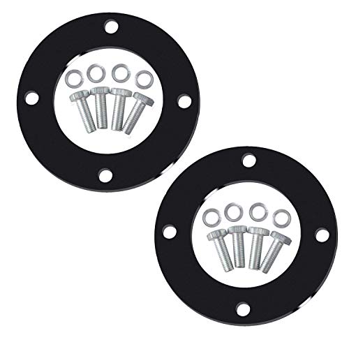 Deck Spindle Reinforcement Ring with Bolts for John Deere Mower D100 D110 D120 D130 D140 D160 L100 L110 L120 L130 LA105 LA165 X110 X120 X140, 3/16" Plate Steel Mower Deck Repair Ring Parts 2 Sets