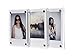 CAIUL Compatible Clear Acrylic Fridge Magnetic Frame, Double Sided Photo Magnet Frame for Fujifilm Instax Mini 8 8+ 9 70 7s 90 25 26 50s Film, 3 pcs
