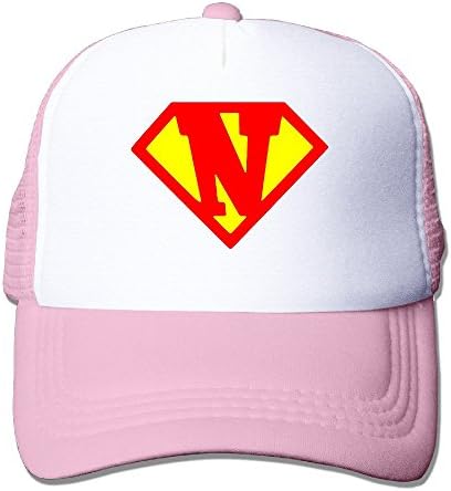 LINNA Diamond Shape Letter N Logo Cotton Hats Baseball Caps Hats For Outdoor Sports Pink