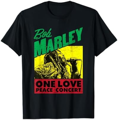 Amazon.com: Official Bob Marley One Love Gradient T-Shirt