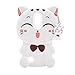 Mulafnxal White Lucky Cat Case for LG Aristo 2,3D Soft Silicone Tribute Dynasty/K8 2018 2017//K4 2017 MS210n Cases,Cute Kids Girls Cartoon Cover,Kawaii Animal Character Rubber Protector for LG Phoenix