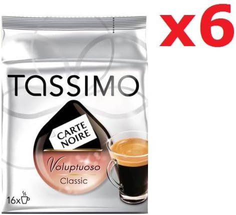 Tassimo Carte Noire Voluptuoso Classic 6 pack x 16 T-Discs