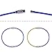 36 Pack 6 Inches Nylon Coated Stainless Steel Wire Ring 1.5mm Cable Key Rings String Heavy Duty Luggage Tags for Hanging Luggage Tag, Keyrings and ID Tag Keepers