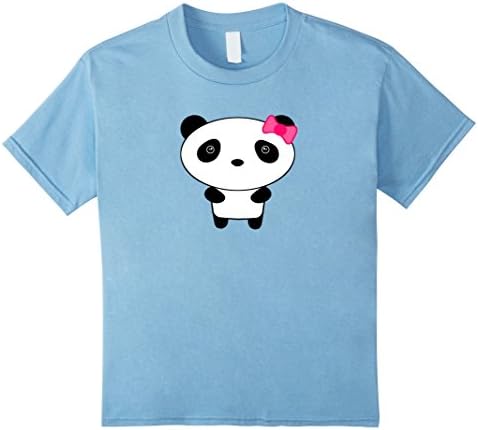 Kids Shirts KPop: Cute Panda Fan Girl T Shirt 6 Baby Blue