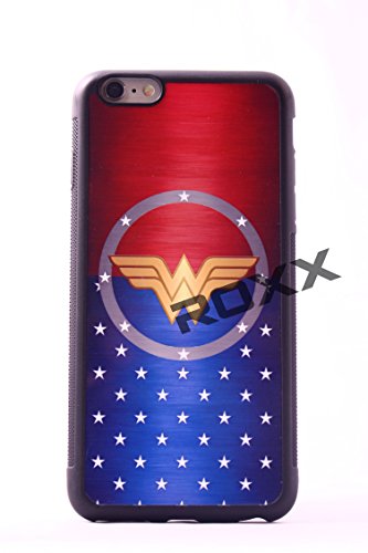 Wonder Woman iPhone 6 6s (4.7) Wonder Woman w/stars logo rubber grip)