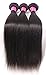 DFX Hair 8~30 inches Silky Straight Human Hair Bundles Virgin Brazilian Hair 8A Natural Black Color Weaving Pack of Three 100g/bundle (18 20 22)