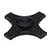 Fidget Spinner High Speed Stainless Steel Finger Spinner Bearing Hand spinners fidget Toy for Adults Kids for Relieving Stress Anxiety ADHD Focus Boredom (4 Leaves Black)