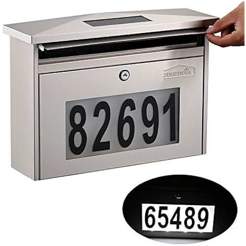 lighted mailbox numbers