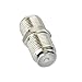 Electop F-Type Female to Female F81 RG6 Barrel RF Coaxial Connector for Cable Extension Nickel Plated(5 Pack)