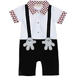 FEESHOW Baby Boys' One Piece Short Sleeve Romper Summer Outfits