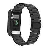 MoKo Garmin Vivoactive HR Watch Band, Universal Stainless Steel Adjustbale Watch Band Strap Bracelet with Adapter Tools ONLY for Garmin Vivoactive HR Sports GPS Smart Watch, Black