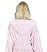 Arus Women's Hooded Classic Bathrobe Turkish Cotton Robe, Small-Medium, Pink