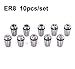 10Pcs ER8 Collet Spring Chuck for CNC Spindle Motor Engraving/Grinding/Milling/Boring/Drilling/Tapping