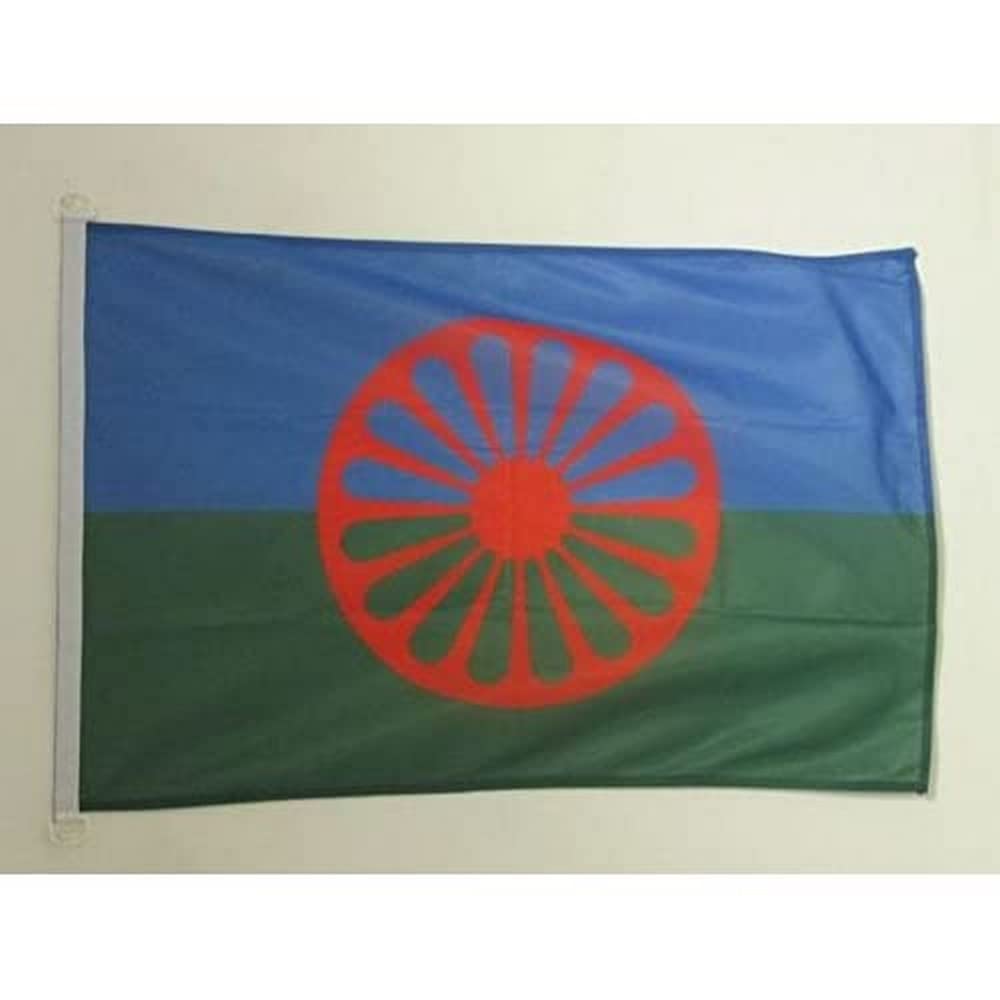 AZ FLAG - Gypsy Flag - 3x5 Ft - For Outdoor - Traveller Banner Knitted Polyester with Two Plastic Rings - Fade Resistant - Vivid Colors - 3' x 5' Feet - 150x90 Cm