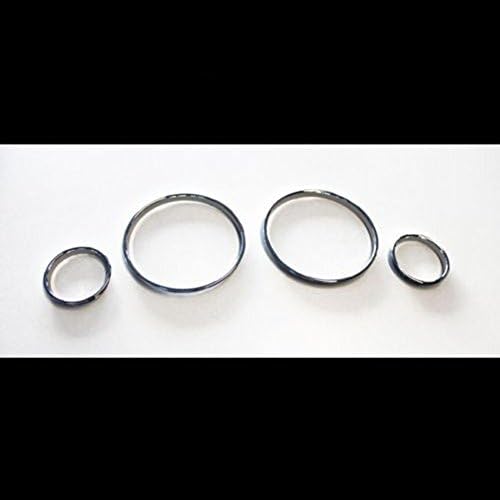 Guteauto Chrome Speedometer Gauge Dial Rings Bezel Trim for BMW E39 M5 M 5 Series E38 E53 X 5